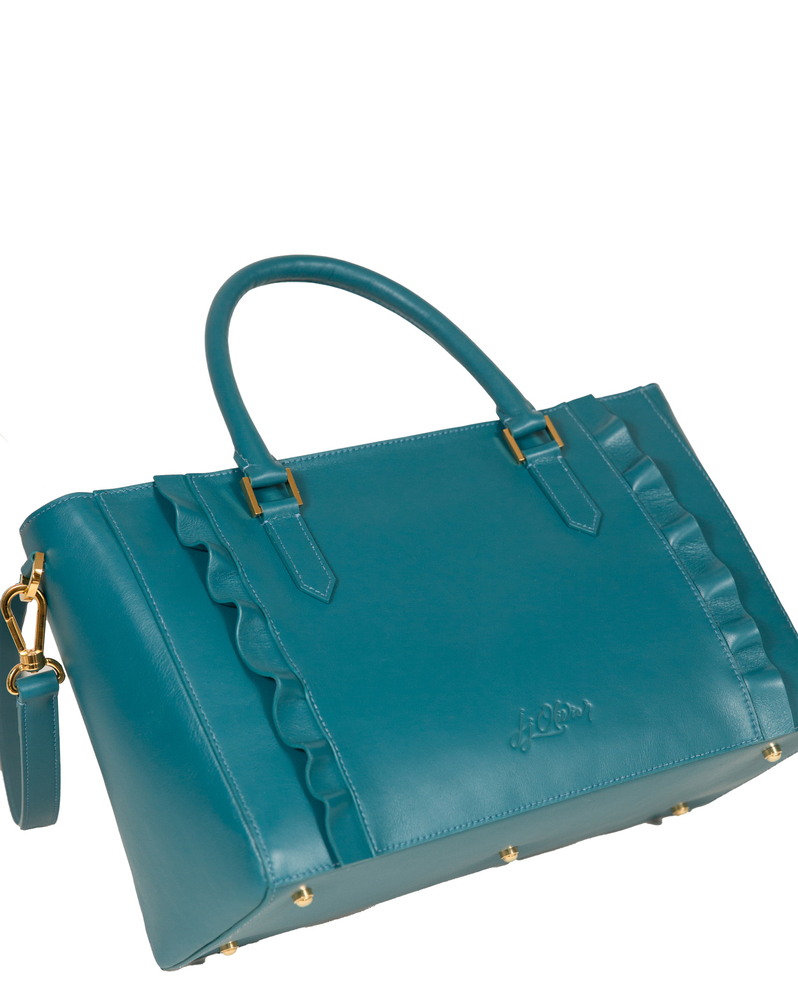 JJ Olivier satchel bottom view.